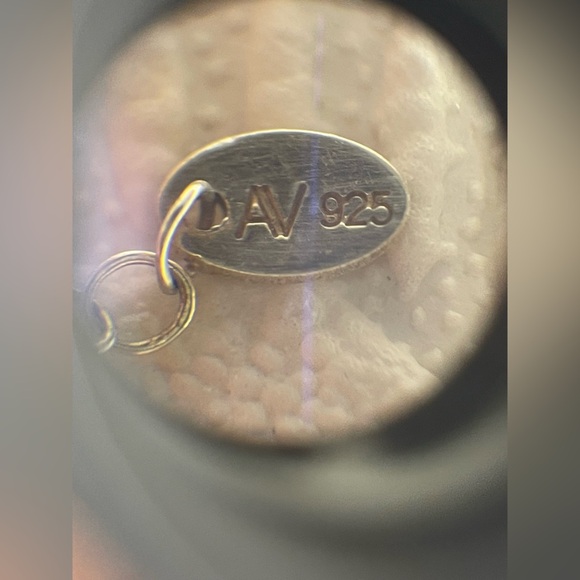 925 AV Sterling Silver LOVE Choker Necklace - Picture 8 of 9